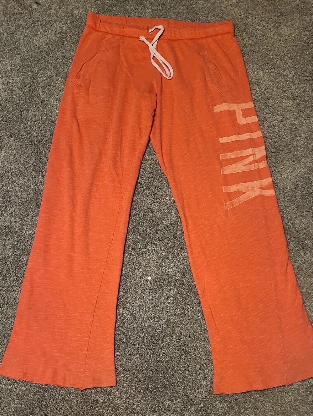 PINK Victoria's Secret Heathered Orange Sweatpants